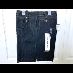 Body Central Black Denim Miniskirt - NWT - Size L